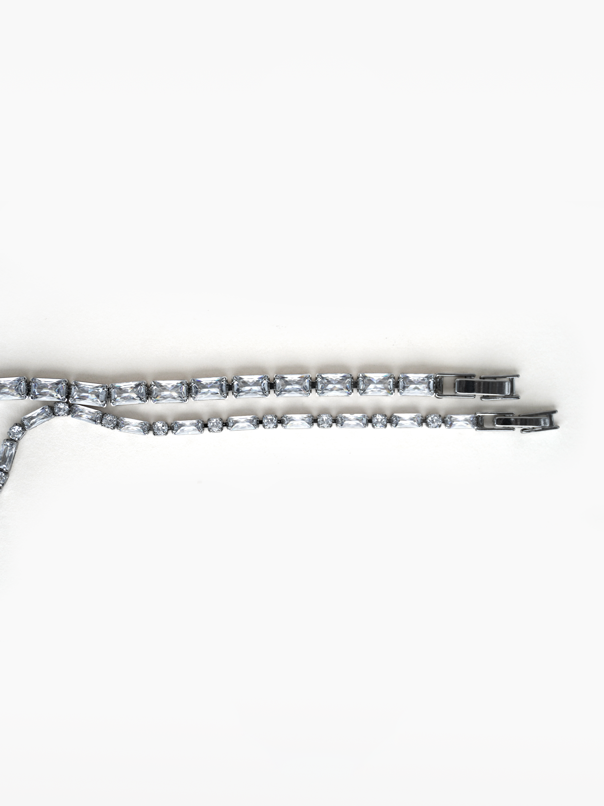 Crystalline Bracelets - silver crystal tennis bracelets. diamond, silver swarovski bracelet, basic silver jewellery by SOLÉITE