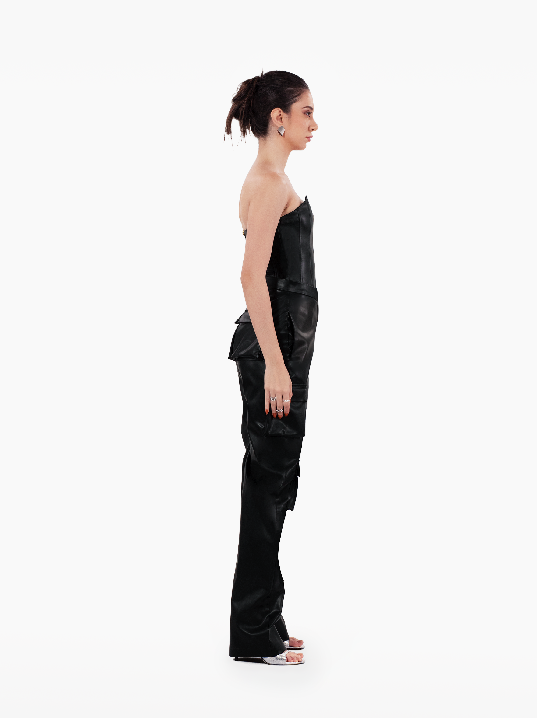 unholy cargos - high waisted cargo trousers, straight leg and multiple pockets, utility pants by SOLÉITE