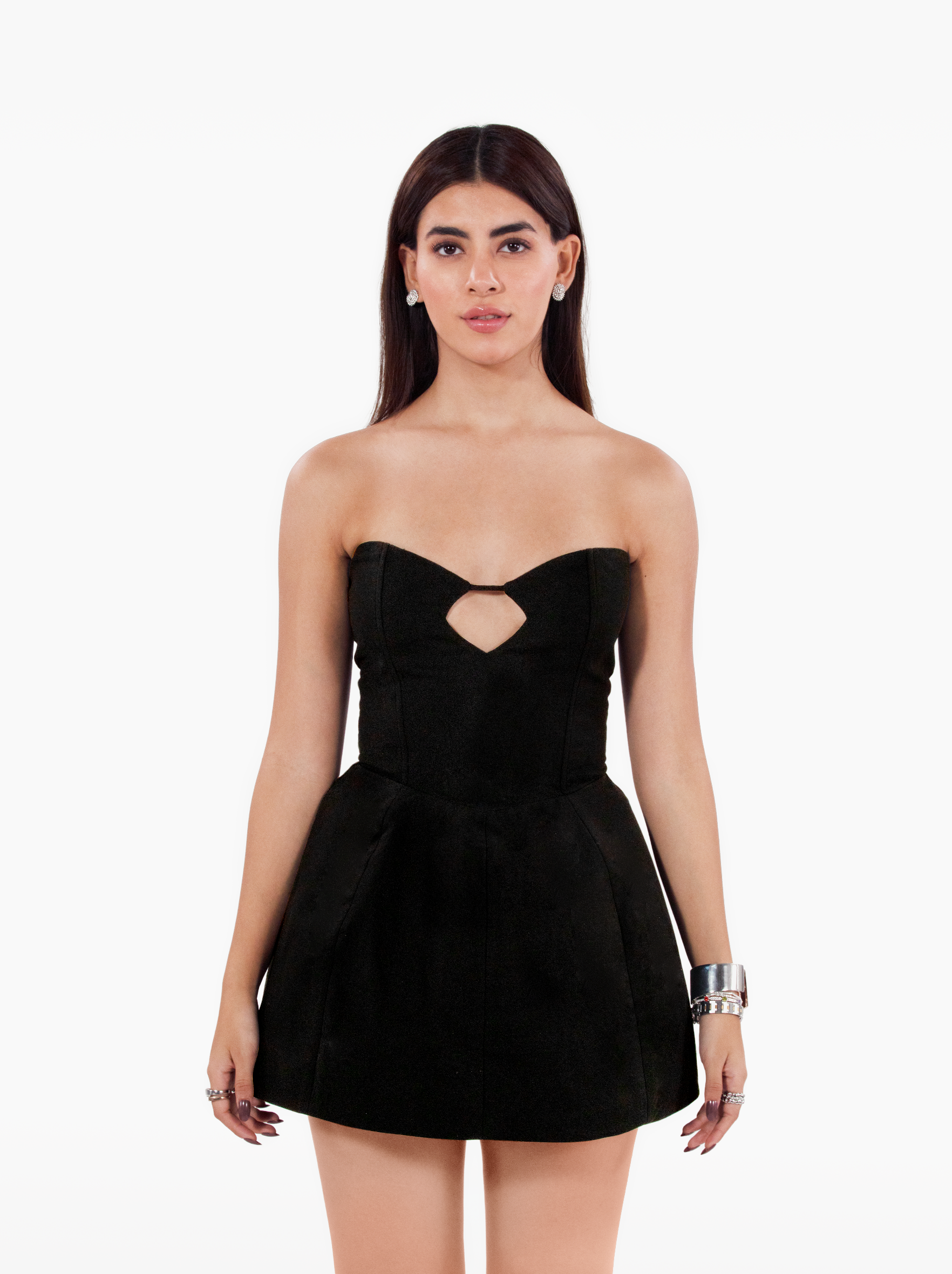 problem dress - strapless mini dress, featuring under-bust cutout with defined hips. classic little black dress, lbd, birthday dress, date night, vacation